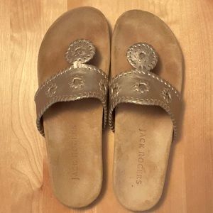 8M Jack Rogers Comfort Sandals - Platinum